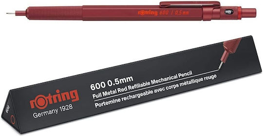 Rotring 600 Roter Druckbleistift 0,5mm 3026981142642