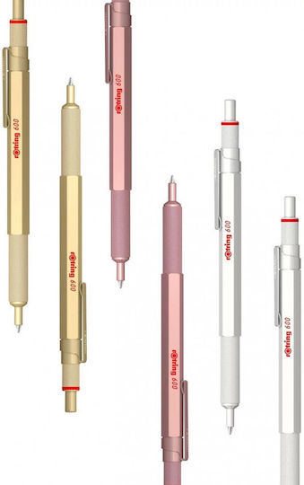 Rotring 600 Pearl White Ballpen 3026981838903