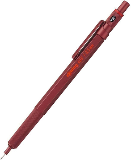 Rotring 600 Roter Druckbleistift 0,5mm 3026981142642