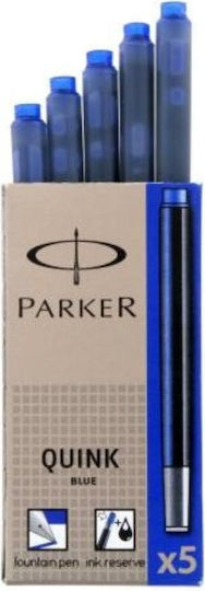 Parker 5 Replacement Inks for Fountain Pen Blue 1006-MAY