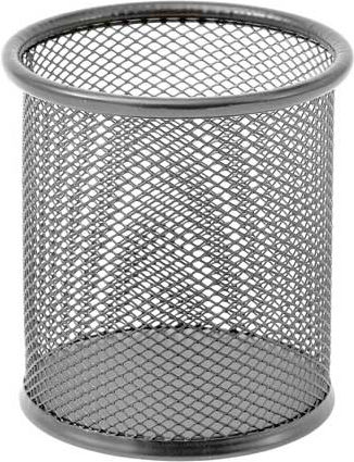 Metallic Pencil Holder in Black Color 1pcs 9x10cm