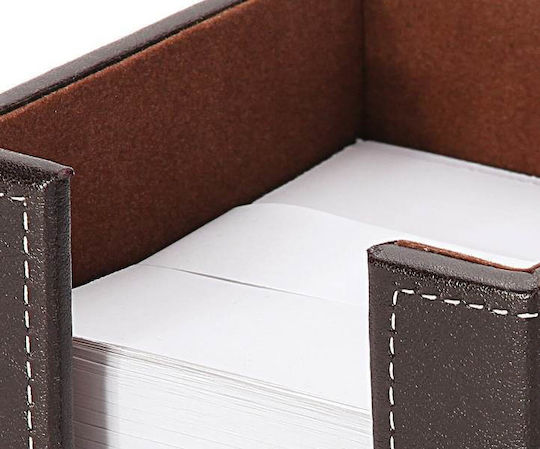 Leather Paper Holder in Brown Color 1pcs 11.5x8x11.5cm