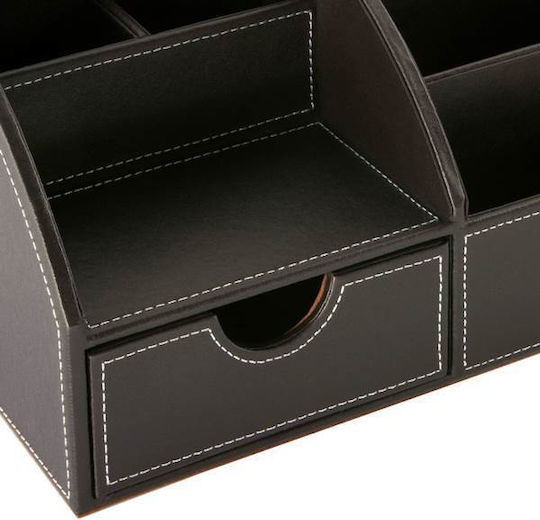 Leather Desk Organizer in Brown Color 1pcs 29x15x14cm