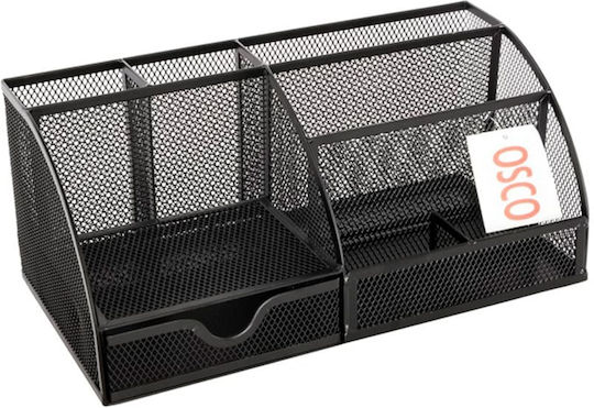 Metal Office Organizer in Black Colour 14x12.5x28cm