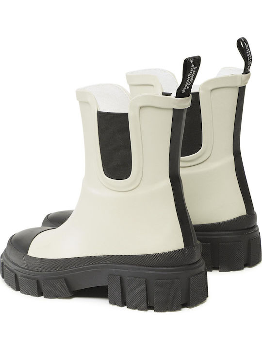Damen Gummistiefel Beige