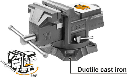 Ingco Swivel Base Vise 100mm HBV084