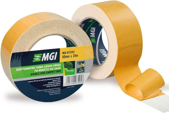 MGI Self-Adhesive Double-Sided Tape Brown 50mmx25m 1pcs