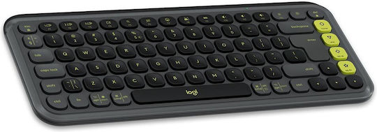 Logitech Pop Icon Combo Безжично Само клавиатура Английски US Graphite/Green