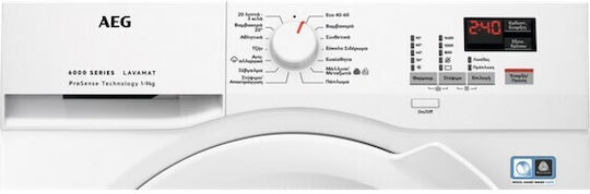 AEG Πλυντήριο Ρούχων 9kg 1400 Στροφών LF6K149PWG