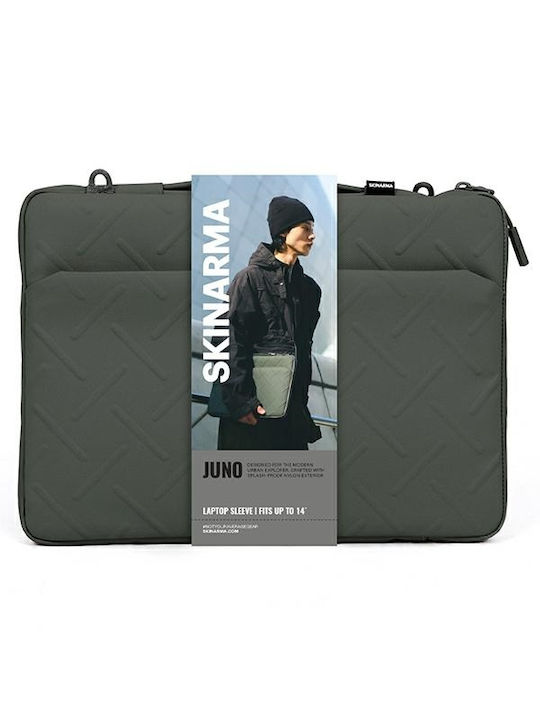 Skinarma Чанта Калъф за лаптоп 14" в Зелен цвят SK-LAPTOP14-JUNO-GRN