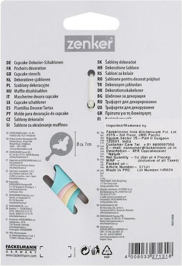 Zenker Șabloane De Patiserie Ø7cm Set 4 Modele