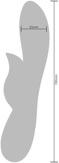 Scala Unchained Love Δονητής Rabbit με Απομακρυσμένο Έλεγχο 19cm Μπλε
