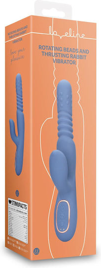 Shots Loveline Δονητής Rabbit 24cm Blue Nova