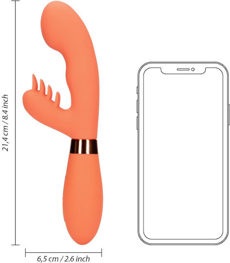 Shots Δονητής Rabbit 21.4cm Πορτοκαλί