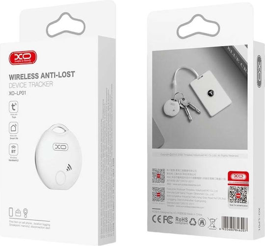 XO LP01 Apple Find My & Google Find Hub Бял
