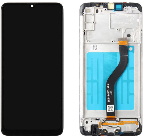 Screen OLED with Touch Mechanism and Frame for Galaxy A20s (Black)