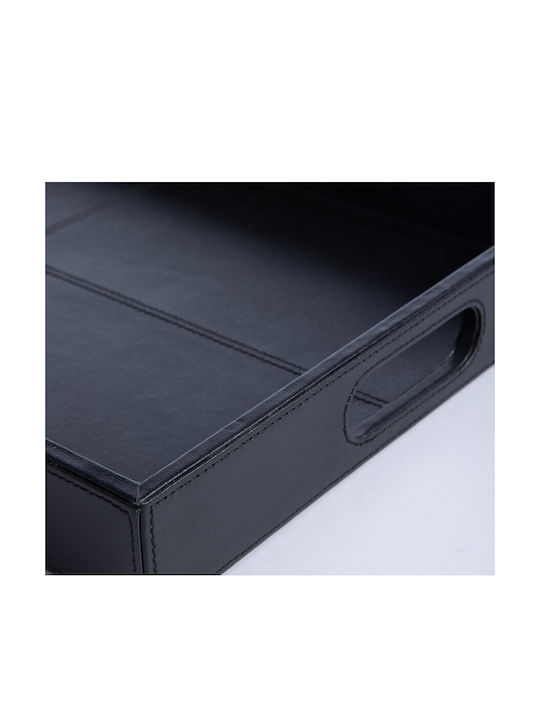 Nef-Nef Homeware Rectangular Serving Tray in Black Color 30x50x5cm 1pcs