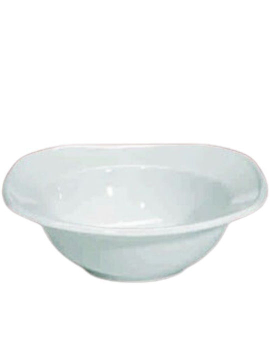 e-exoplismos Ποδι Octagon 23cm Σετ Σαλατιέρα από Πορσελάνη Λευκή 23x23cm 24τμχ