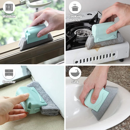 Plastic Cleaning Brushes with Handle 3pcs