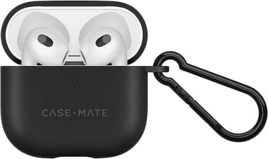 Case-Mate Σετ Θήκη & Anti-Lost Strap με Γάντζο σε Μαύρο χρώμα για Apple AirPods 4