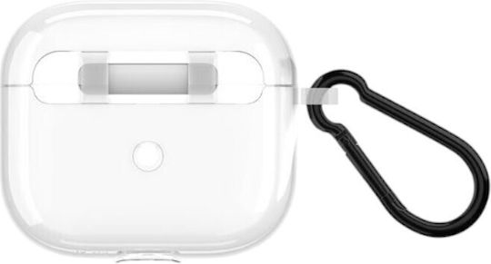 Case-Mate Σετ Θήκη & Anti-Lost Strap με Γάντζο σε Διάφανο χρώμα για Apple AirPods 4
