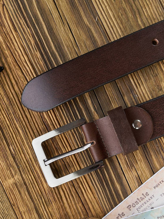 Herren Gürtel Leder Braun