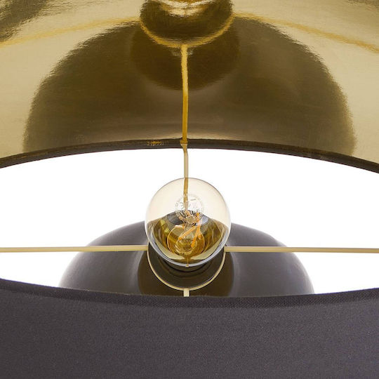 Butlers Keramik Tischlampe mit Schwarz Schirm und Basis