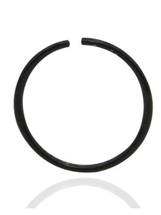 Asimi Body Piercing Обеца Обръч За Нос От Сребро 8мм Черна