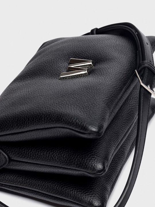 Leather Women's Crossbody Bag Black