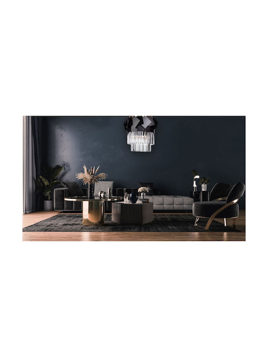 Toolight Πολυέλαιος με Κρύσταλλα Χρυσός OSW-52100