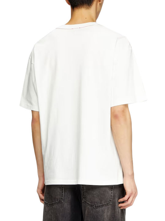Tricou White-bordeaux