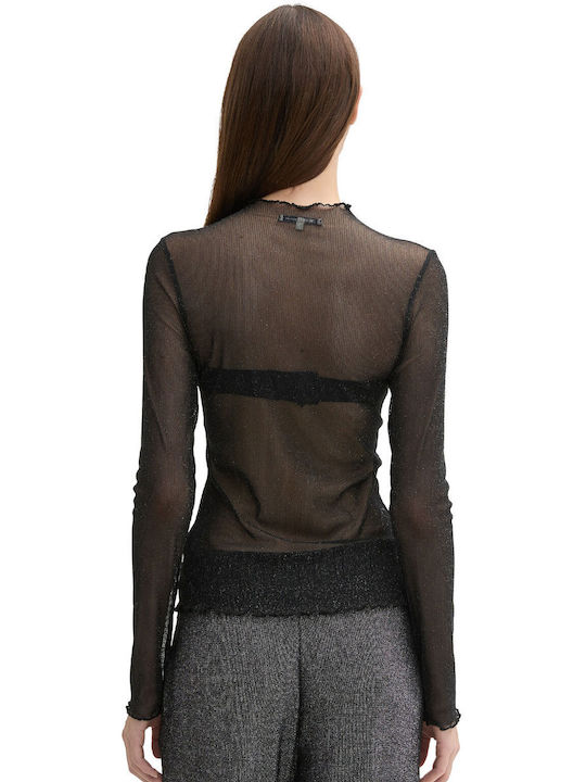 Tom Tailor Blouse Black Lurex 1044447-36624