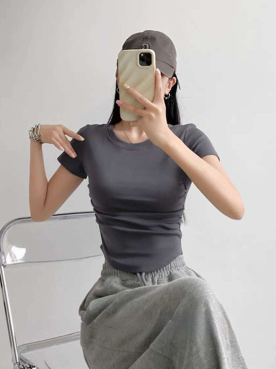 Women's Blouse Dark Gray