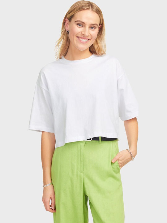 Γυναικείο Crop T-shirt White