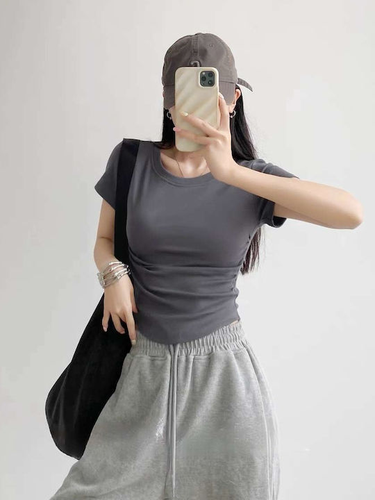 Women's Blouse Dark Gray
