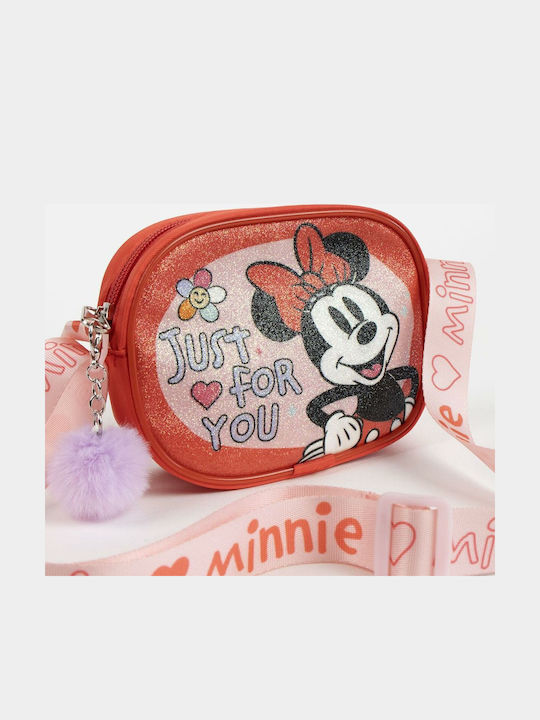 Minnie Mouse Kids Bag Shoulder Bag Red 14.5cmx4cmcm