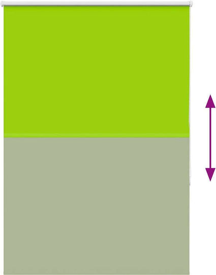 vidaXL Rollos Total Blackout Grün B100xH150cm 4011258