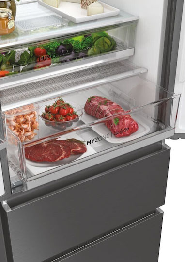 Haier Ψυγειοκαταψύκτης 477lt NoFrost Υ200.6xΠ70xΒ67.5εκ. Inox HFW7720EWMP