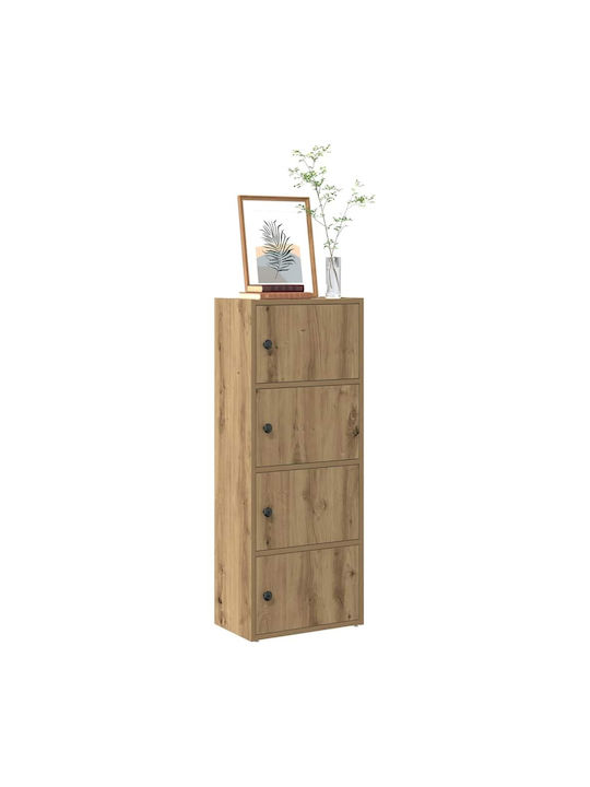 Living Room Display Cabinet Made of Particle Board Artisian Oak 40x24x102cm