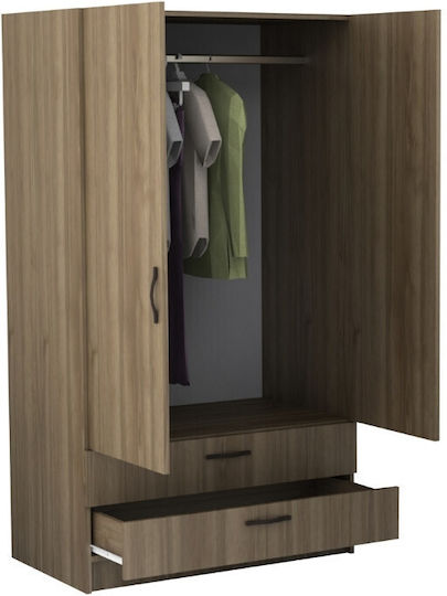 Doppeltür Kleiderschrank Victoria Walnut 100x60x181cm