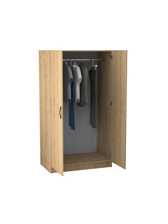 Doppeltür Kleiderschrank Victoria Natural Beech 100x60x181cm