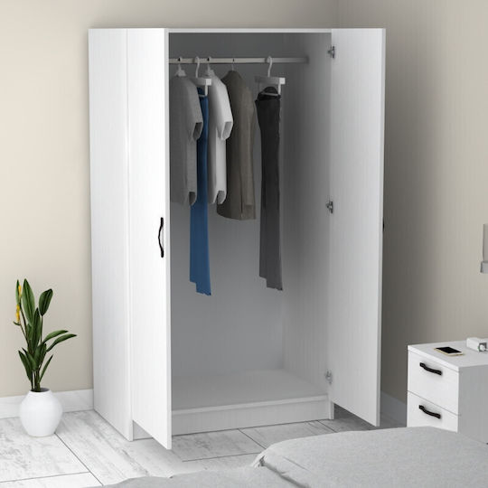 Doppeltür Kleiderschrank Victoria White 100x60x181cm