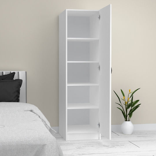 Einzeltür Kleiderschrank Victoria White 50x60x181cm