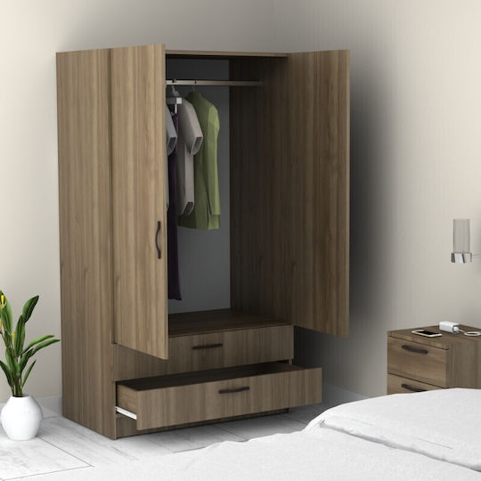 Doppeltür Kleiderschrank Victoria Walnut 100x60x181cm