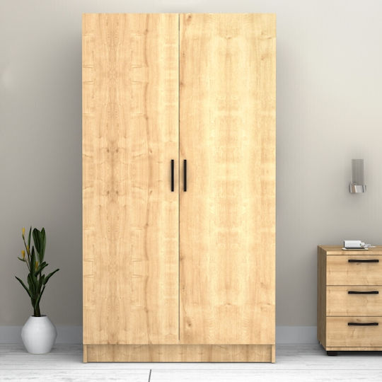 Ușă dublă Dulap de Haine Victoria Natural Beech 100x60x181cm