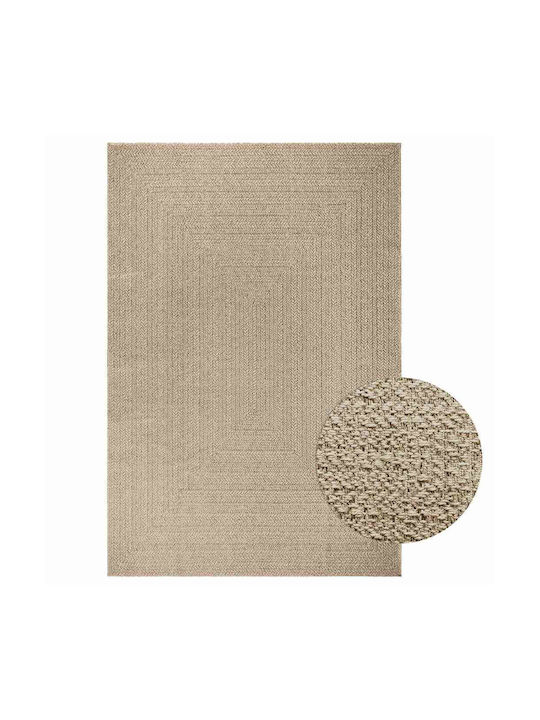 vidaXL Zizur Rug Outdoor Rectangular from Jute Beige