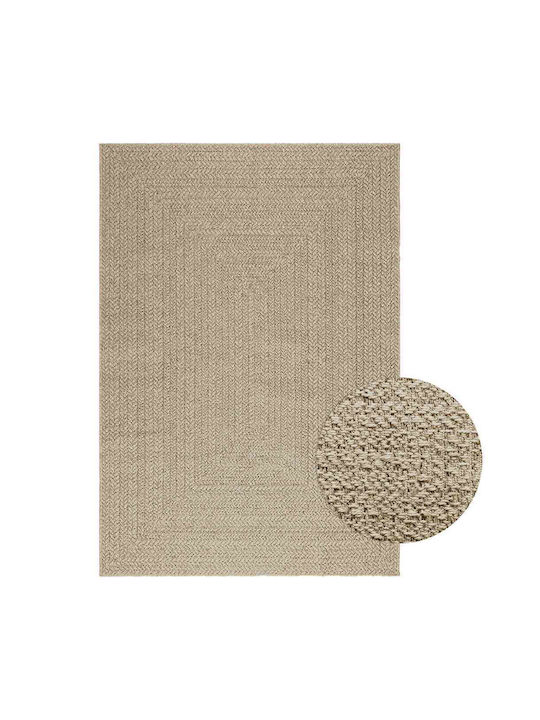 vidaXL Zizur Rug Outdoor Rectangular from Jute Beige