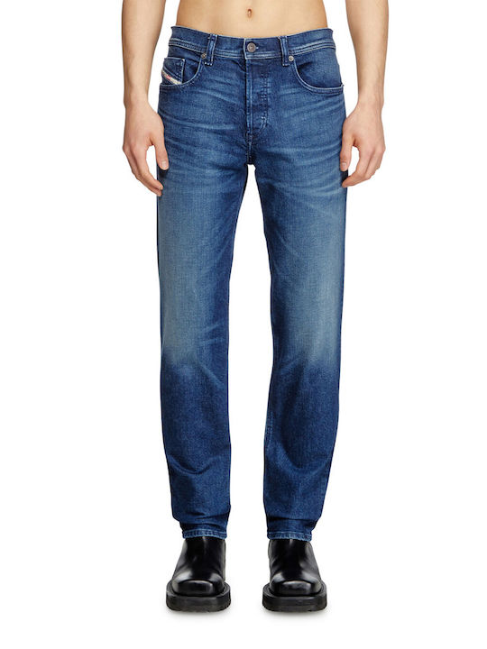 Men's Jeans Pants with Regular Tapered Fit Beige