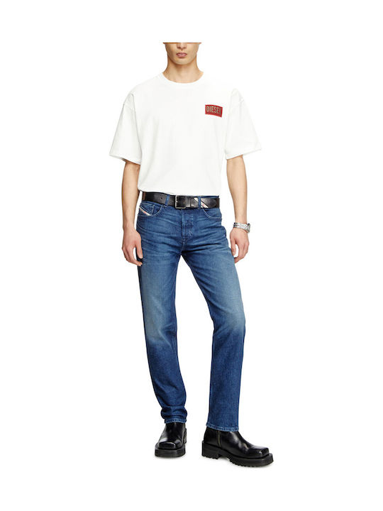 Men's Jeans Pants with Regular Tapered Fit Beige