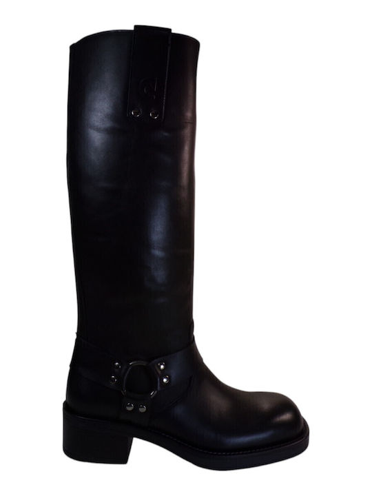 Leather Women's Boots Black